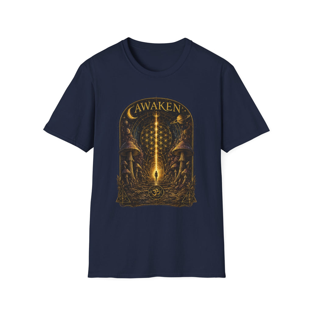 Awaken Sacred Geometry Mushroom Tee