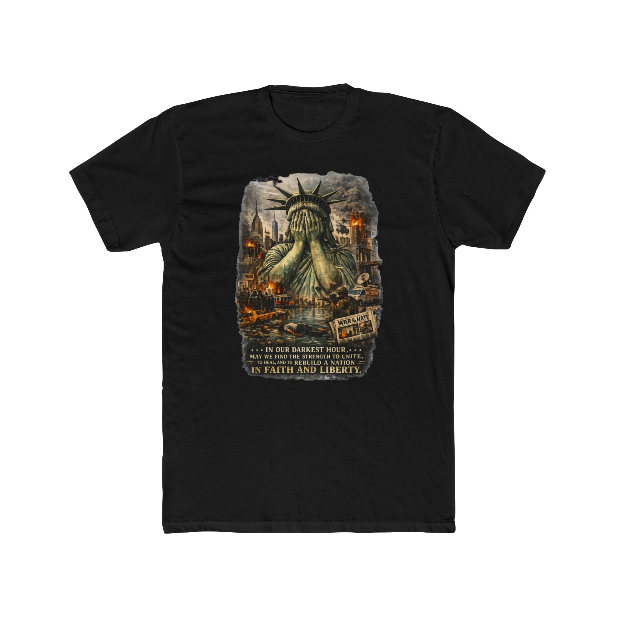 Statue of Liber-tee Cotton Crew Tee