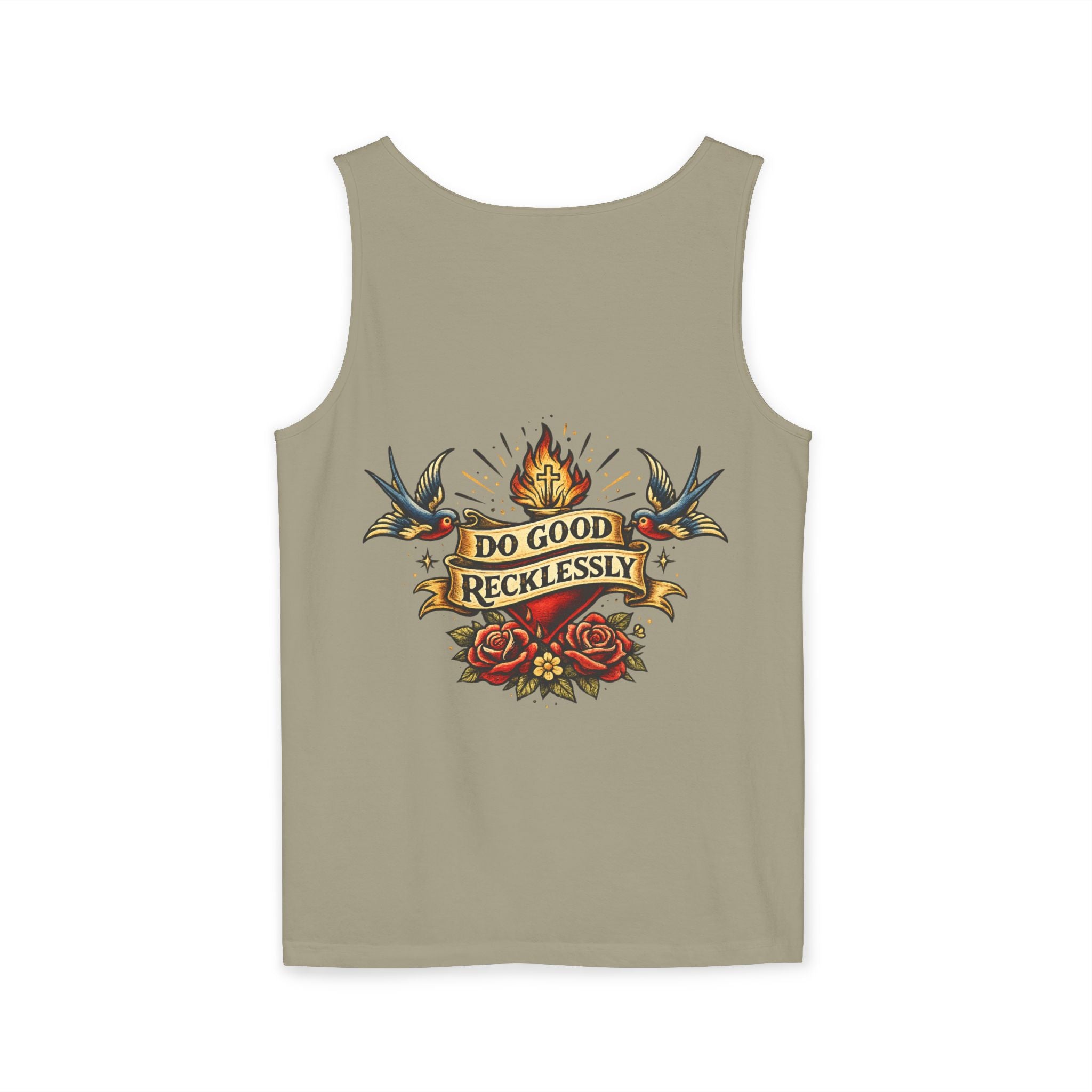 Do Good Recklessly Back Print Tank Top