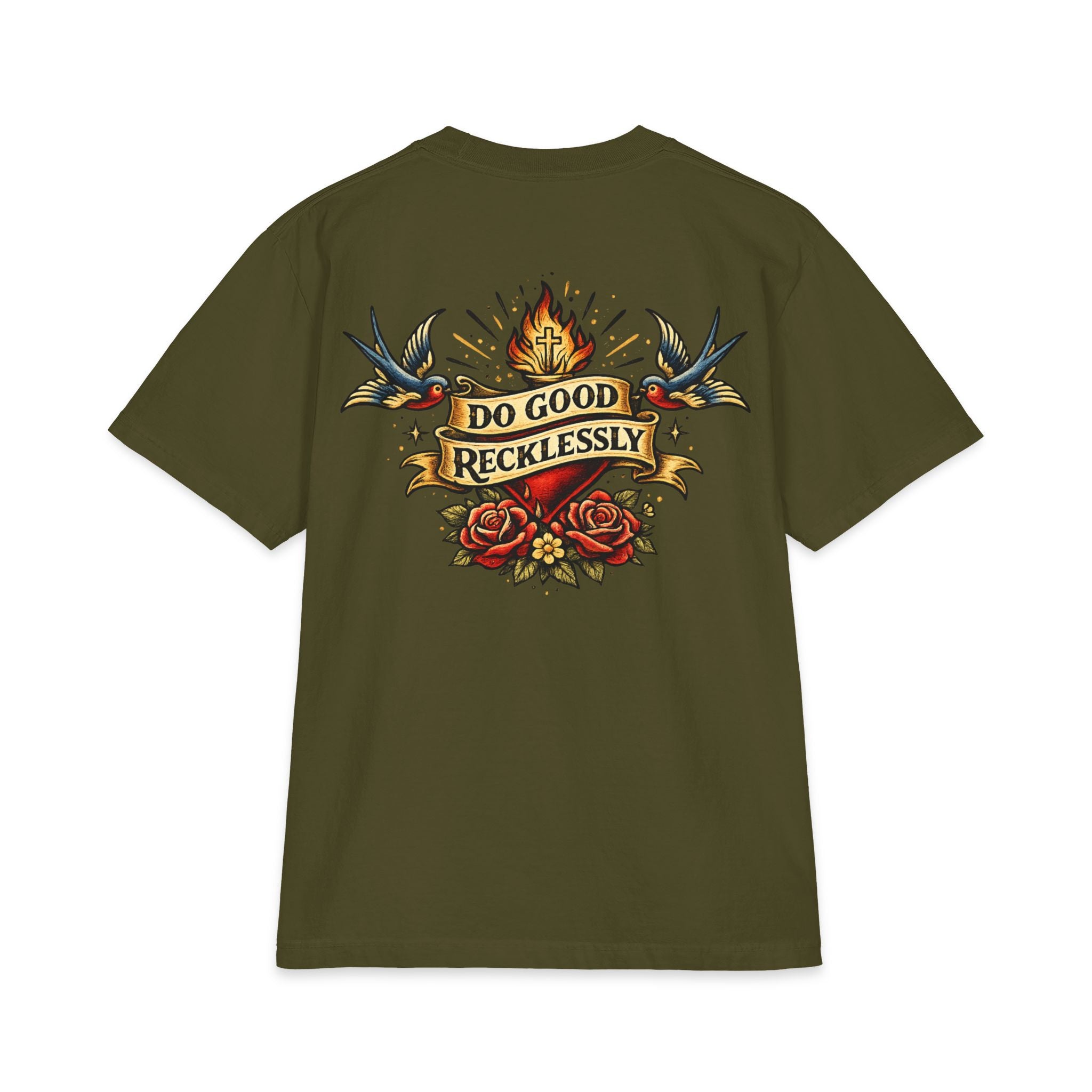 Do Good Recklessly Back Print T-Shirt